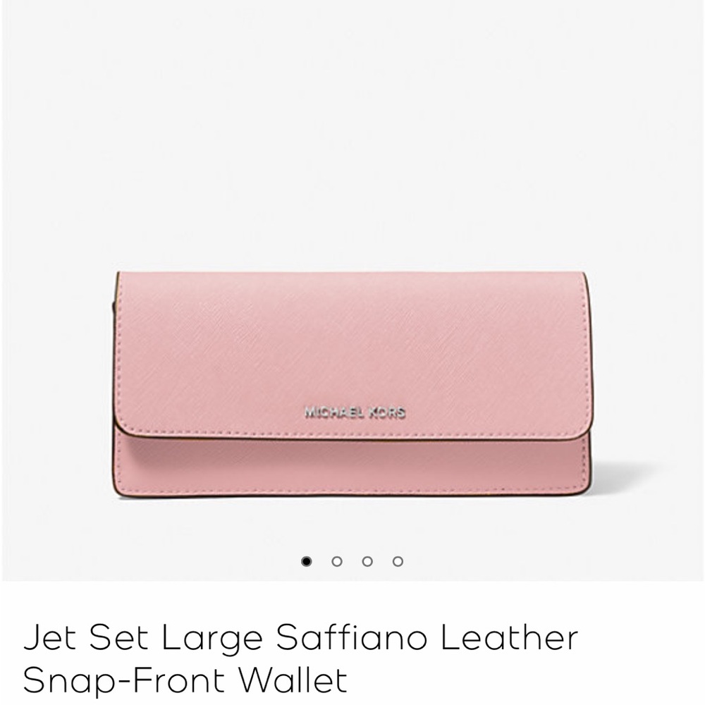 Michael Kors Pink Saffiano Wallet